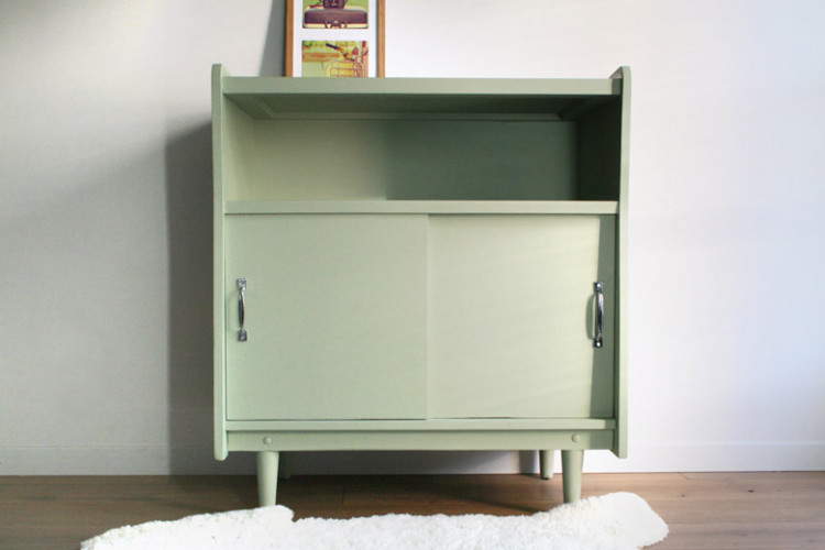 Petit meuble fifties d'appoint vintage 